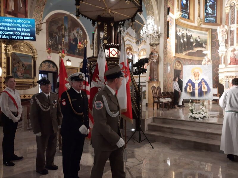 Celebration of the holy mass at the St. Kazimierz church in Newark, NJ, 17 October 2021; photo: R. Poboży (AIPN)