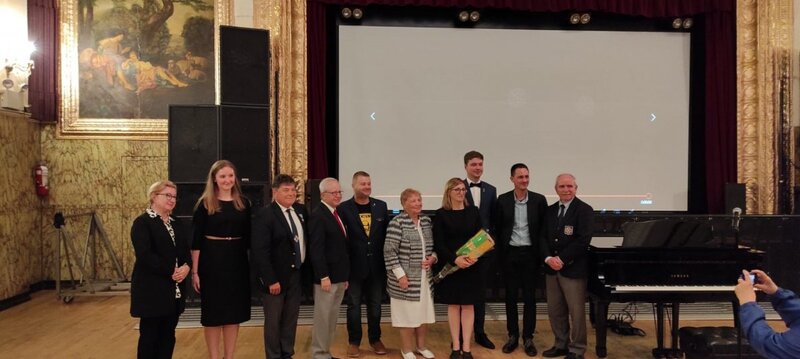 From the left standing: I. Korga, A. Wańczyk, M. Chrościelewski, T. Kuzma, T. Antoniak, H. Knapczyk, M. Kruk, A. Kaponyas i R. Poboży; New York, NY, 17 October 2021; photo: V. Lipińska