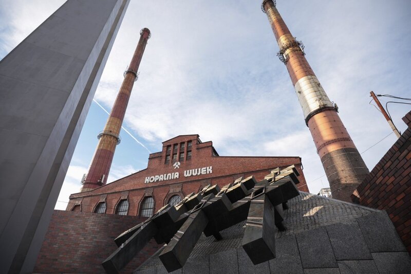President of the IPN, Karol Nawrocki laid flowers at the Miners' Memorial, Katowice, 20 October 2021; photo: M. Bujak