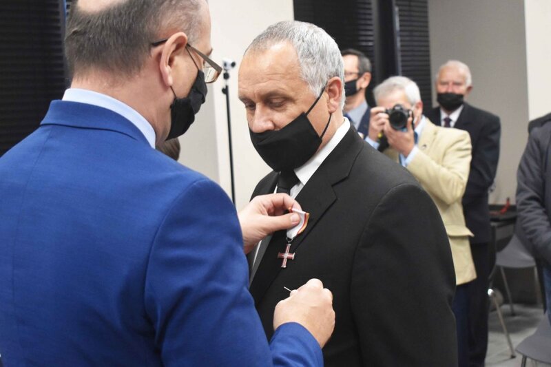 The ceremony of awarding Crosses of Freedom and Solidarity, Kielce, 21 October 2021