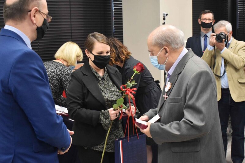 The ceremony of awarding Crosses of Freedom and Solidarity, Kielce, 21 October 2021