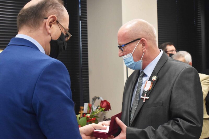 The ceremony of awarding Crosses of Freedom and Solidarity, Kielce, 21 October 2021