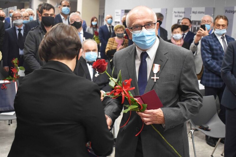 The ceremony of awarding Crosses of Freedom and Solidarity, Kielce, 21 October 2021