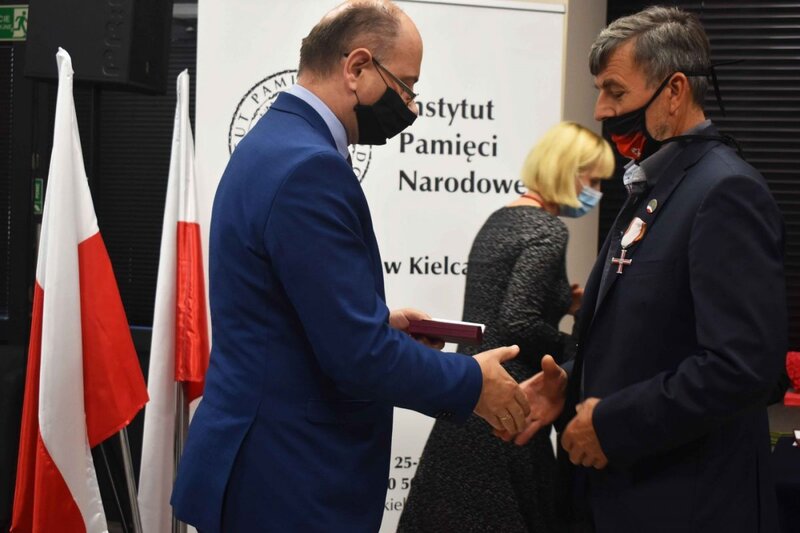 The ceremony of awarding Crosses of Freedom and Solidarity, Kielce, 21 October 2021