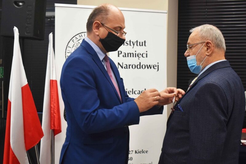 The ceremony of awarding Crosses of Freedom and Solidarity, Kielce, 21 October 2021