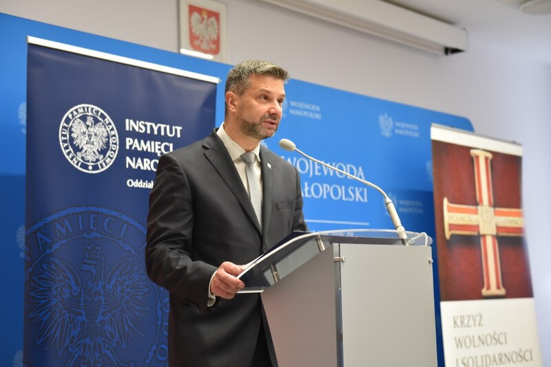 The ceremony of presenting Crosses of Freedom and Solidarity, Cracow, 22 October 2021; photo: Żaneta Wierzgacz