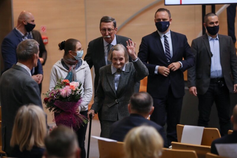 Commemoration of the “Solidarity” activist Grażyna Langowska, Olsztyn, 25 October 2021; photo: M. Bujak