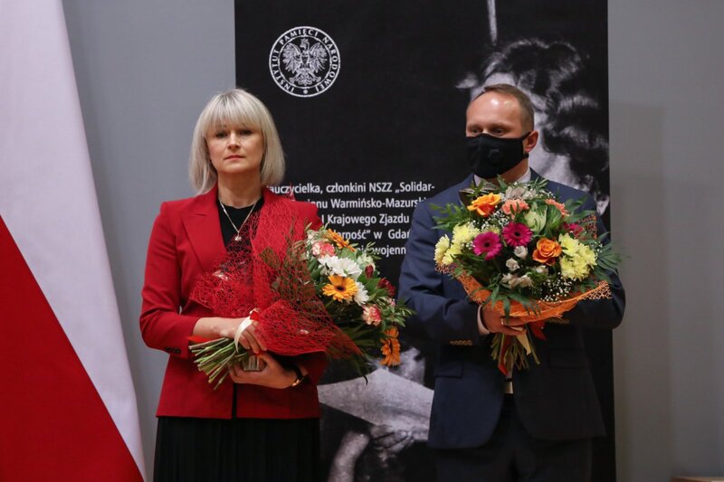 Commemoration of the “Solidarity” activist Grażyna Langowska, Olsztyn, 25 October 2021; photo: M. Bujak
