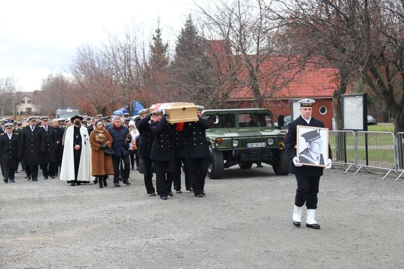 The funeral ceremonies of the late Captain Adam Rychel, the late Petty Officer 3rd Class Karol Martyński and the late Seaman Henryk Zając; 24 November 2021, Gdynia