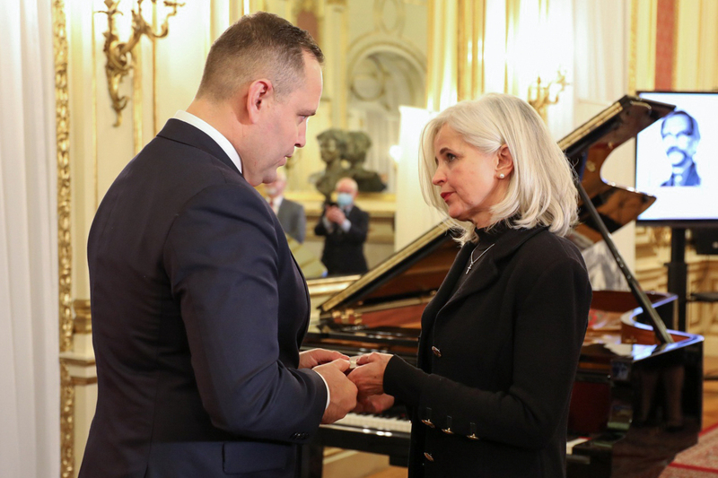 The ceremony of presenting Crosses of Freedom and Solidarity – Consulate General of the Republic of Poland in New York, 30 November 2021; photo: A. Garnik