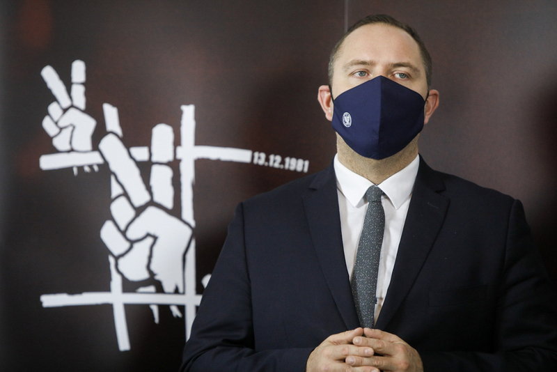 Press conference of the IPN President on the celebration of the 40th anniversary of Martial Law. Photo: Sławek Kasper (IPN)