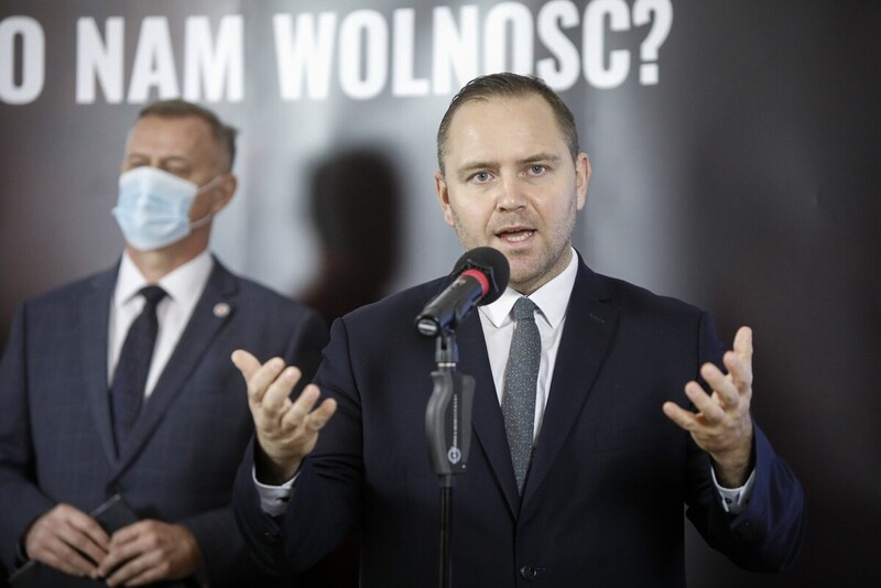 Press conference of the IPN President on the celebration of the 40th anniversary of Martial Law. Photo: Sławek Kasper (IPN)