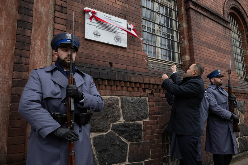 Lt. Jan Niemierski commemorated in Olsztyn, Poland — 13 January 2022; photo: M. Bujak
