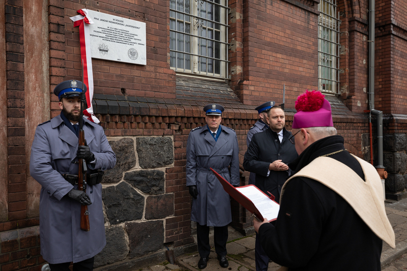 Lt. Jan Niemierski commemorated in Olsztyn, Poland — 13 January 2022; photo: M. Bujak