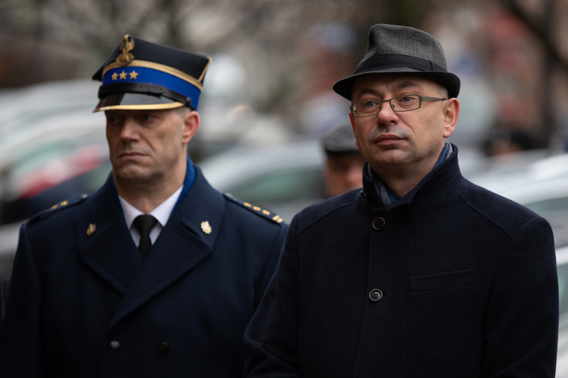 Lt. Jan Niemierski commemorated in Olsztyn, Poland — 13 January 2022; photo: M. Bujak