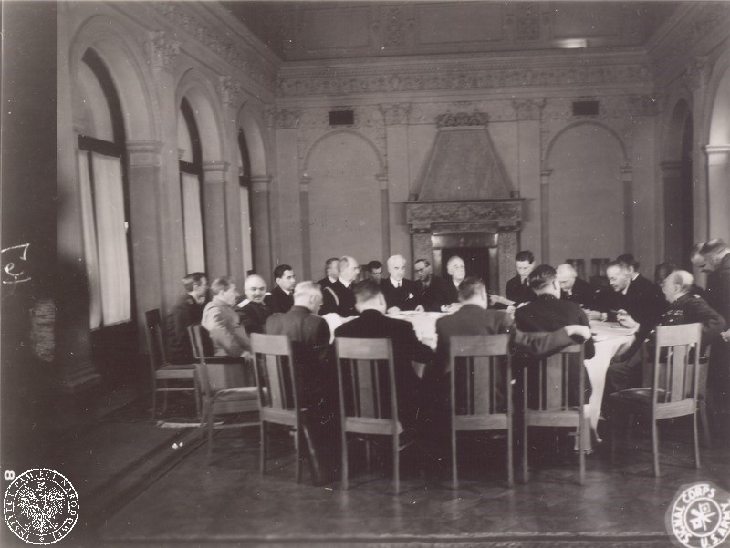 The conference in Yalta, Crimea The conference in Yalta, Crimea