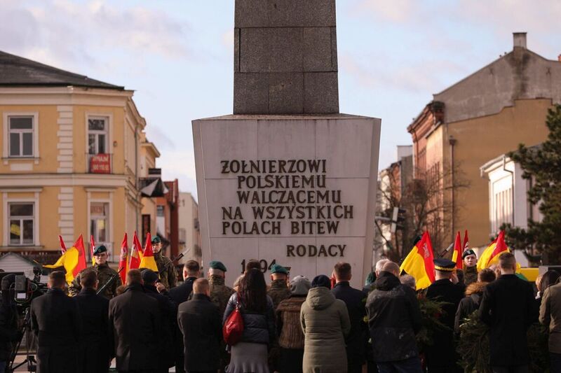 A ceremonial run of the “Anders” train on the Łódź-Włocławek route , 17 February 2022