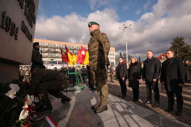 A ceremonial run of the “Anders” train on the Łódź-Włocławek route , 17 February 2022