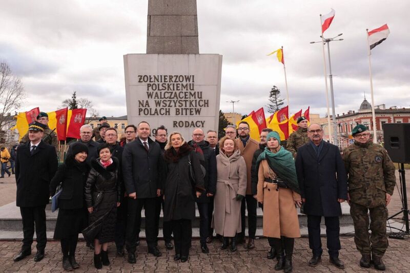 A ceremonial run of the “Anders” train on the Łódź-Włocławek route , 17 February 2022