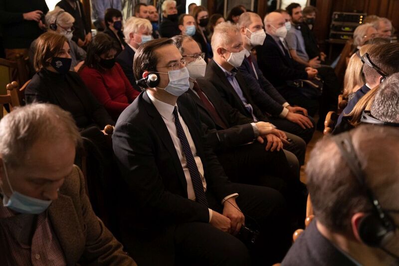 The promotion of the Hungarian language version of the publication “Cities of Freedom. Poznań – Budapest 1956” ; 22 February 2022, Budapest; Photo: M.Bujak IPN