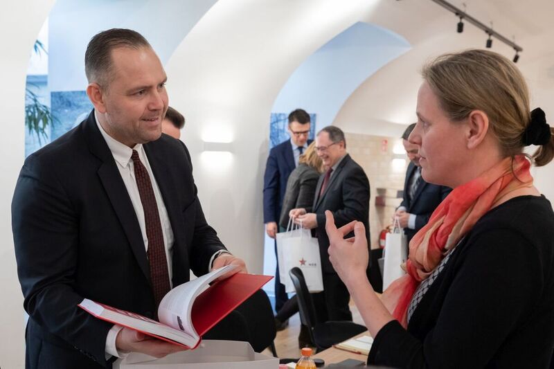 The promotion of the Hungarian language version of the publication “Cities of Freedom. Poznań – Budapest 1956” ; 22 February 2022, Budapest; Photo: M.Bujak IPN