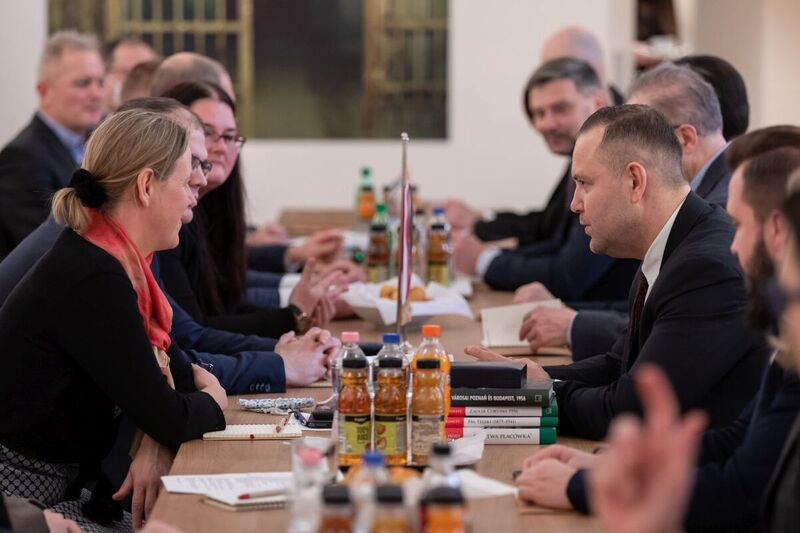 The promotion of the Hungarian language version of the publication “Cities of Freedom. Poznań – Budapest 1956” ; 22 February 2022, Budapest; Photo: M.Bujak IPN
