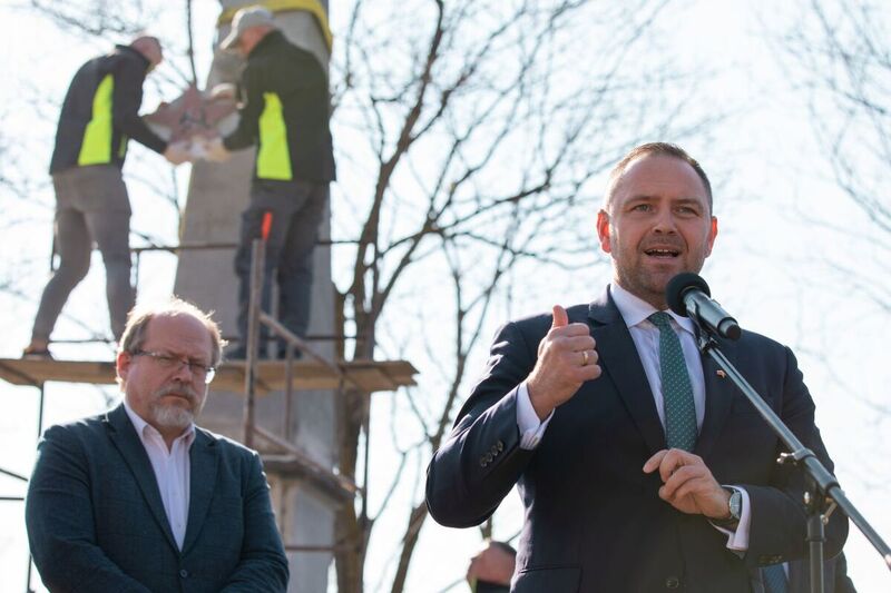 IPN’s President Karol Nawrocki, Ph.D., Chrzowice, Prószków County, Opole Voivodeship, 23 March 2022; Photo: M. Bujak IPN’s President Karol Nawrocki, Ph.D., Chrzowice, Prószków County, Opole Voivodeship, 23 March 2022; Photo: M. Bujak