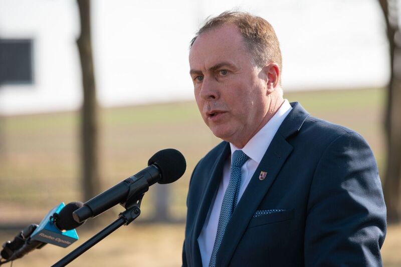 Prószków Mayor, Krzysztof Cebula; Chrzowice, Prószków County, Opole Voivodeship, 23 March 2022; Photo: M. Bujak23 March 2022; Photo: M. Bujak Prószków Mayor, Krzysztof Cebula; Chrzowice, Prószków County, Opole Voivodeship, 23 March 2022; Photo: M. Bujak23 March 2022; Photo: M. Bujak