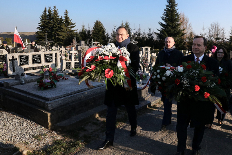 Celebrations of the National Day of Remembrance of Poles Rescuing Jews under German Occupation — Markowa, 24 March 2022. Photo: S. Kasper