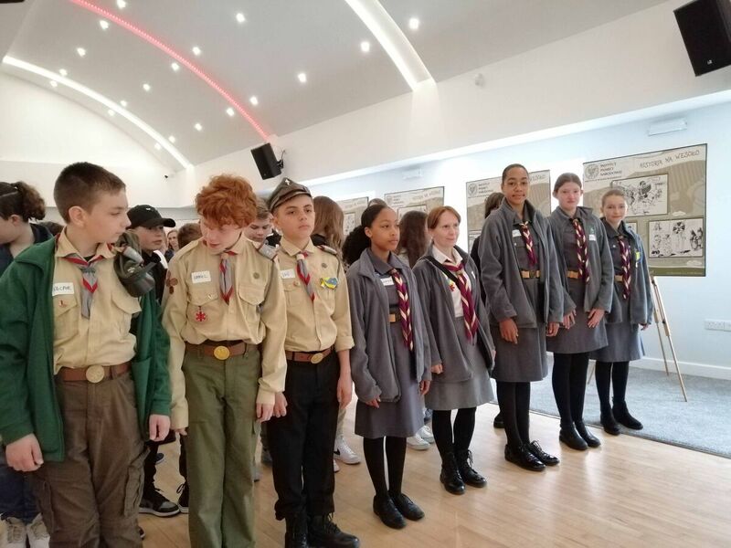 The opening of the IPN exhibition and workshops for students at the Polish Club in Nottingham – 23 April 2022