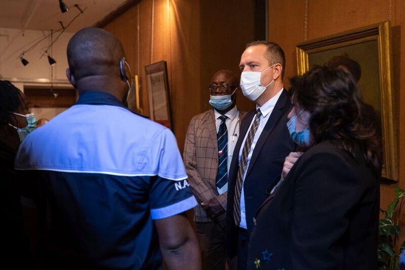 The representatives of the Institute of National Remembrance at the National Archives of Zimbabwe in Harare – Zimbabwe, 29 April 2022; Photo: Mikołaj Bujak IPN