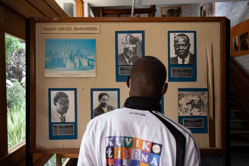 The representatives of the Institute of National Remembrance at the National Archives of Zimbabwe in Harare – Zimbabwe, 29 April 2022; Photo: Mikołaj Bujak IPN