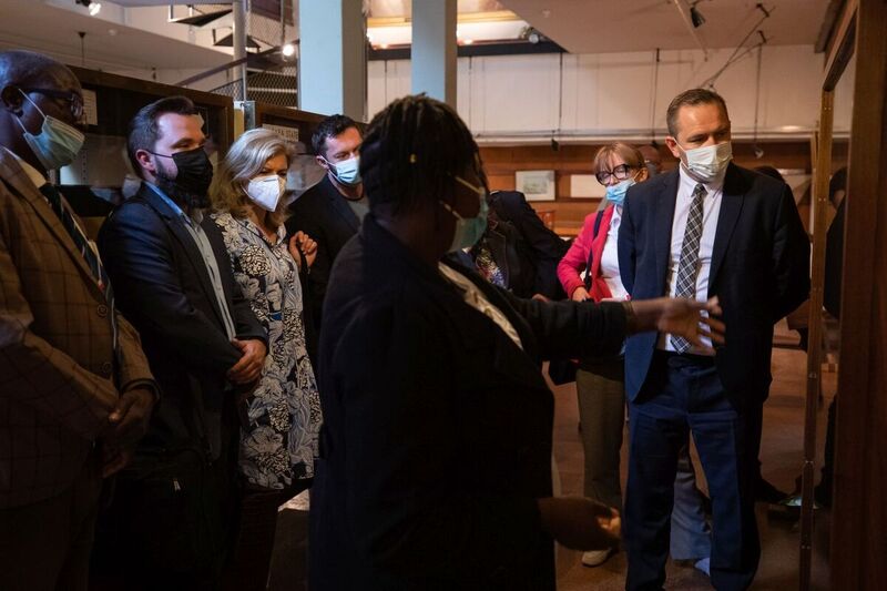 The representatives of the Institute of National Remembrance at the National Archives of Zimbabwe in Harare – Zimbabwe, 29 April 2022; Photo: Mikołaj Bujak IPN