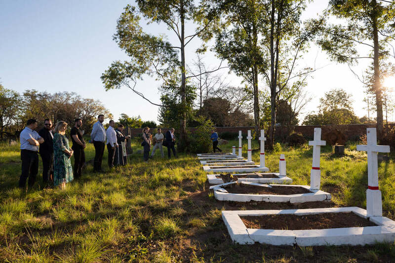 The opening of the renovated Polish cemetery in Rusape, Zimbabwe