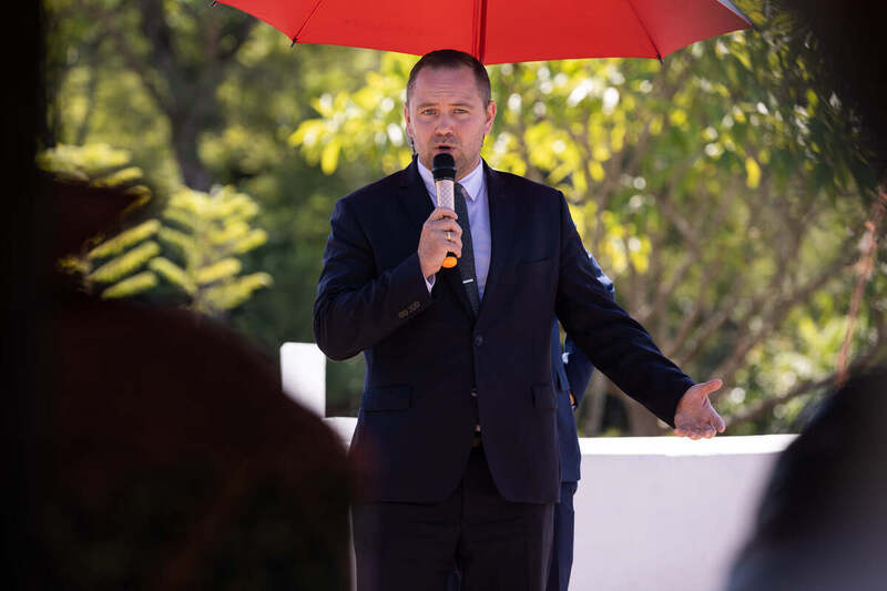 The opening of the renovated Polish cemetery in Rusape, Zimbabwe