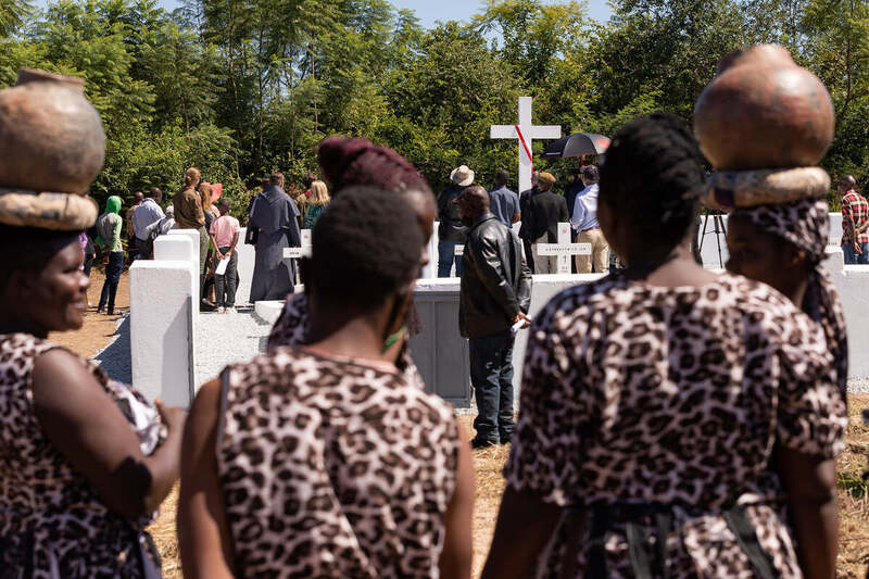 The opening of the renovated Polish cemetery in Rusape, Zimbabwe