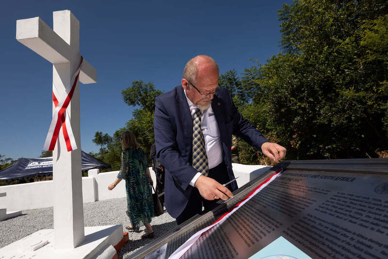 The opening of the renovated Polish cemetery in Rusape, Zimbabwe