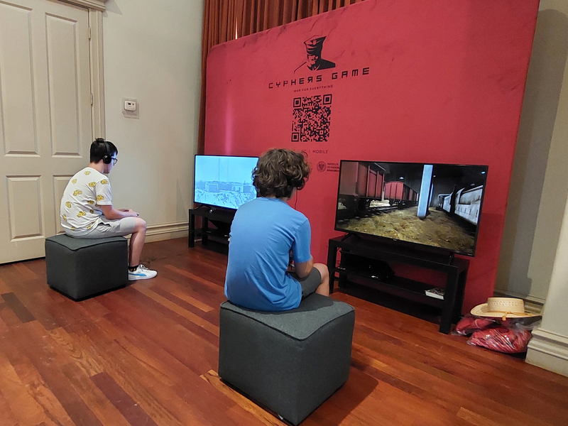 The Opening of "The Trails of Hope. Odyssey of Freedom" exhibit in Houston, Texas.