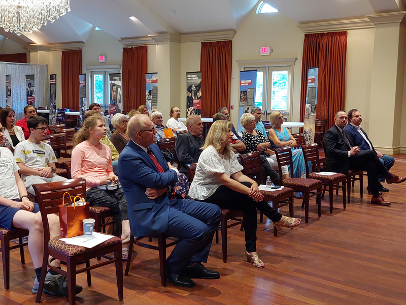 The Opening of "The Trails of Hope. Odyssey of Freedom" exhibit in Houston, Texas.