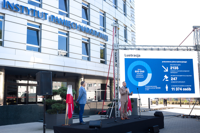 20 July 2022 press briefing of the IPN President Karol Nawrocki