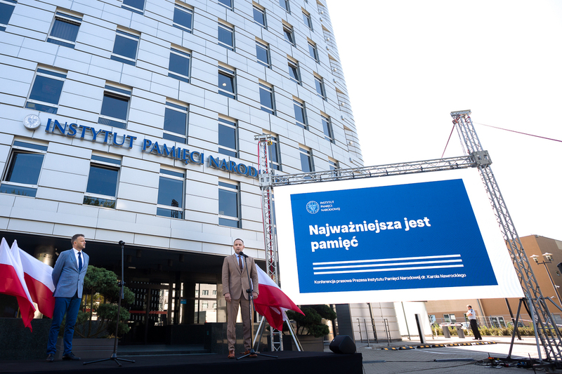 20 July 2022 press briefing of the IPN President Karol Nawrocki