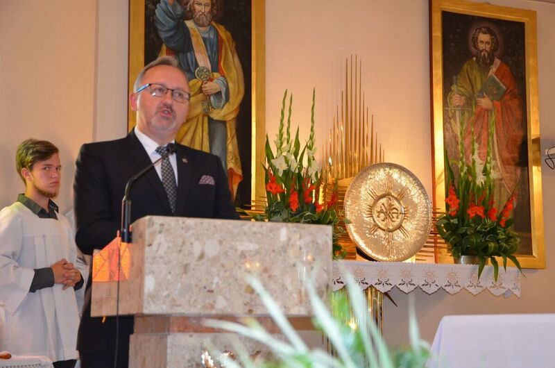 Funeral ceremonies of 14 soldiers of the Polish Army murdered in July 1946 by Ukrainian nationalists - Jawornik Ruski, 29 July 2022. Photo: Katarzyna Gajda-Bator, Institute of National Remembrance, Rzeszów Branch