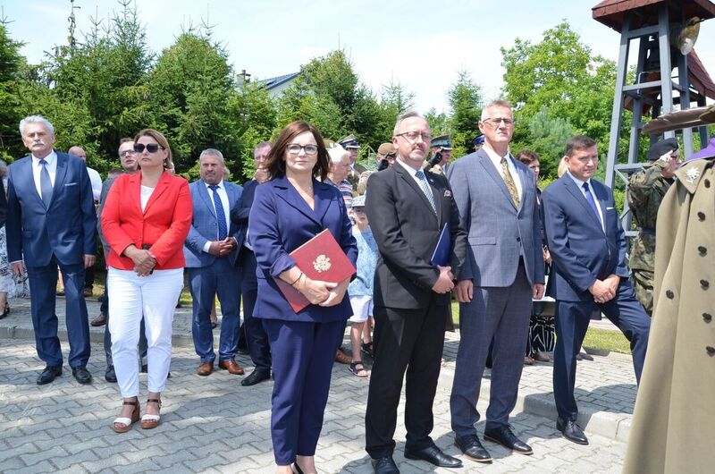 Funeral ceremonies of 14 soldiers of the Polish Army murdered in July 1946 by Ukrainian nationalists - Jawornik Ruski, 29 July 2022. Photo: Katarzyna Gajda-Bator, Institute of National Remembrance, Rzeszów Branch