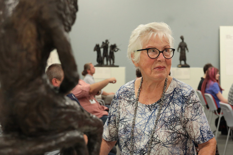 Ada Krystyna Willenberg during the opening of the exhibition in Wrocław. Photo: Mikołaj Bujak (IPN)