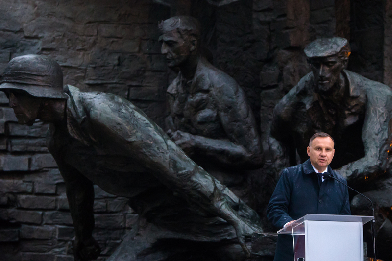 Ceremonies in honor of the Warsaw Uprising insurgents on Krasinski Square - Warsaw, 32 July 2022; Photo: Sławek Kasper IPN
