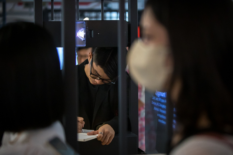 Representatives of the NKHR at the IPN Memorial Chamber in Strzelecka Street. Photo: Sławek Kasper (IPN)