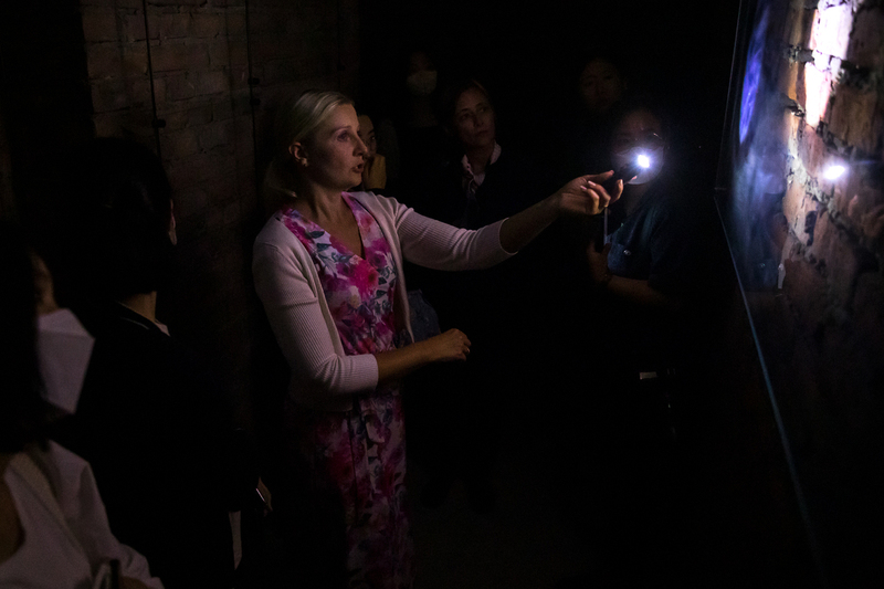 Representatives of the NKHR at the IPN Memorial Chamber in Strzelecka Street. Photo: Sławek Kasper (IPN)