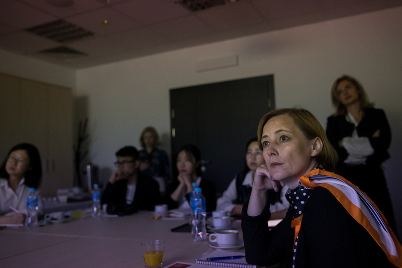 Representatives of the NKHR during the meeting with Magdalena Hajduk, Director of the IPN Office of New Technologies. Photo: Sławek Kasper (IPN)