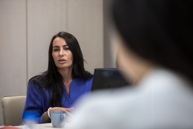 Representatives of the NKHR during the meeting with Magdalena Hajduk, Director of the IPN Office of New Technologies. Photo: Sławek Kasper (IPN)