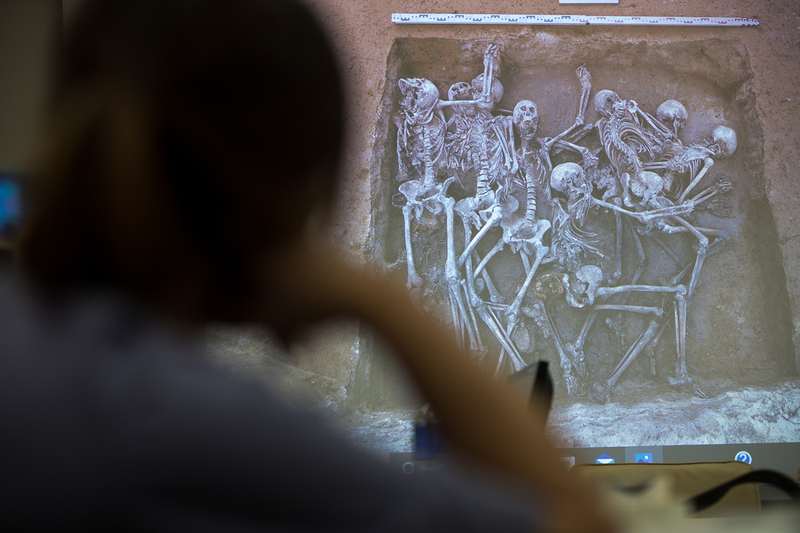 Representatives of the NKHR during the meeting with the IPN Deputy President Prof. Krzysztof Szwagrzyk. Photo: Sławek Kasper (IPN)
